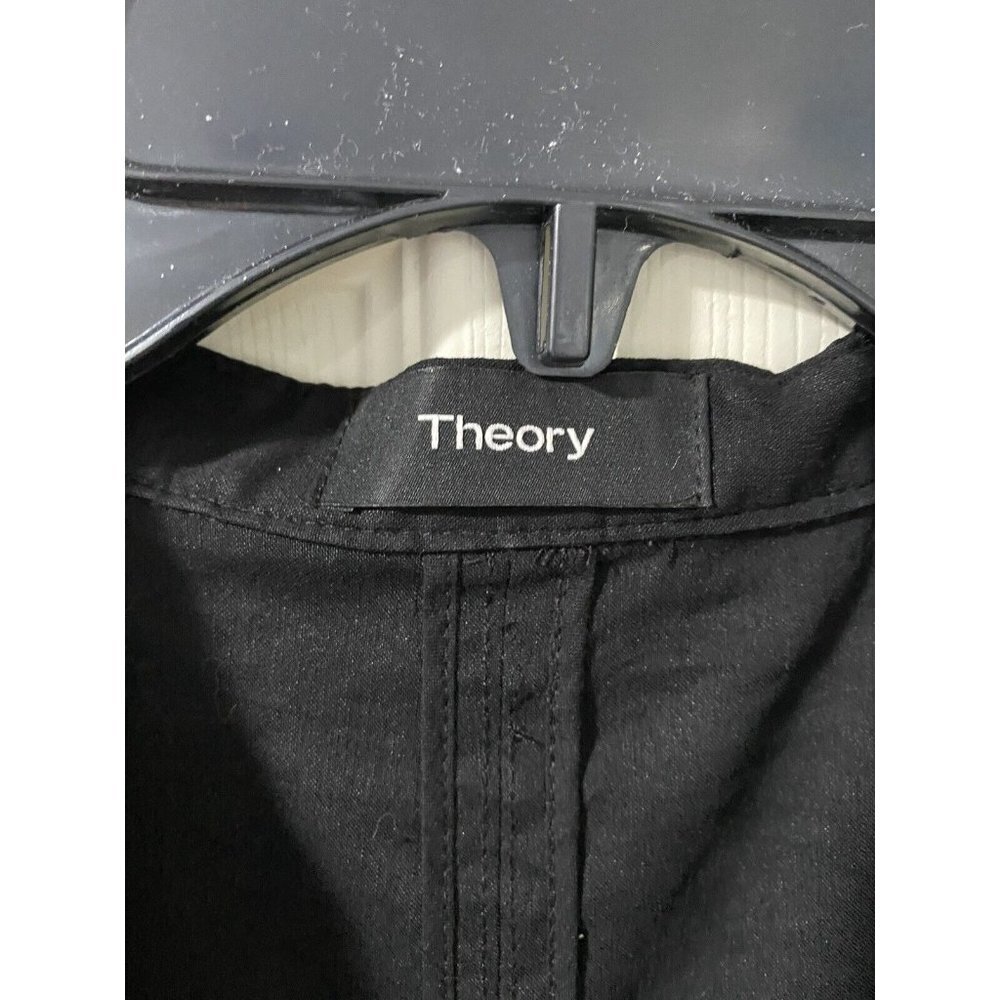 Theory Womens Unlined Open Front Linen Blazer Jac… - image 2